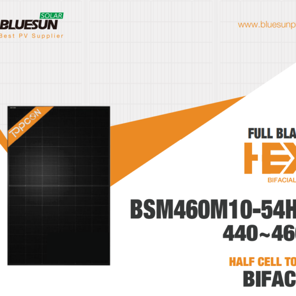 PANOU SOLAR, Monocristalin, Bifacial, Tehnologia Topcon, BLUESUN, 460 W